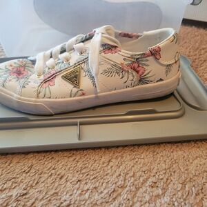 Guess Kids' Floral White Sneakers